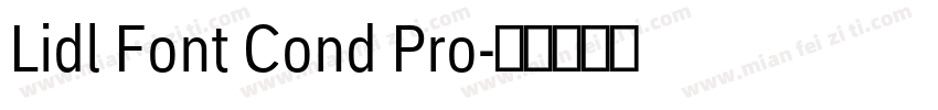 Lidl Font Cond Pro字体转换